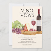 ビノビウズシャルキュテリーボードブライダルシャワー 招待状 (正面)