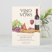 ビノビウズシャルキュテリーボードブライダルシャワー 招待状 (スタンド正面)