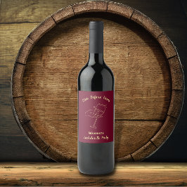 ビノビウズフォーズブルガンディワインバチェロレッテ ワインラベル