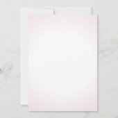 ビノビウーモダンブズ赤面ピンクブライダルシャワー 招待状 (裏面)