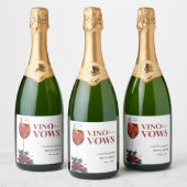 ビノワーブーWIneテイスティングブライダルシャワー スパークリングワインラベル (ボトル)