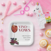 ビノワーブーWIneテイスティングブライダルシャワー ペーパープレート (パーティー)