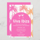 ビバイビザサマーバースデーパーティー 招待状 (正面/裏面)