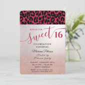 ビバマジェンタ クール トレンディ レオパード スイート16 招待状 (スタンド正面)