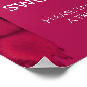 ビバマジェンタ モダンな愛は甘い ブライダルシャワー   ポスター (角)