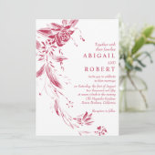 ビバマゼンタとホワイトフローラガーラ結婚ンド 招待状 (スタンド正面)