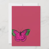 ビバマゼンタフローラブライダルシャワー招待 招待状 (裏面)