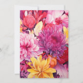 ビバマゼンタフローラブライダルシャワー 招待状 (裏面)