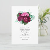 ビバマゼンタフローラ結婚式招待状 招待状 (スタンド正面)