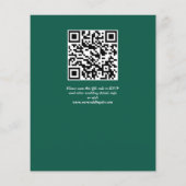 ビバマゼンタブルゴーニュオレンジバラ予算招待状 (裏面)