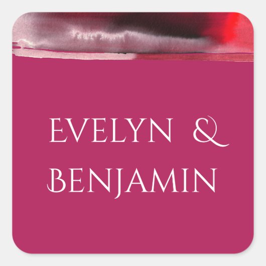 ビバマゼンタモダン スクエアシール (正面)