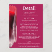 ビバマゼンタ結婚詳細 エンクロージャーカード (正面)