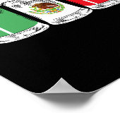 ビバメキシコおもしろいビールメキシコ国旗Cinco De Mayo ポスター (角)