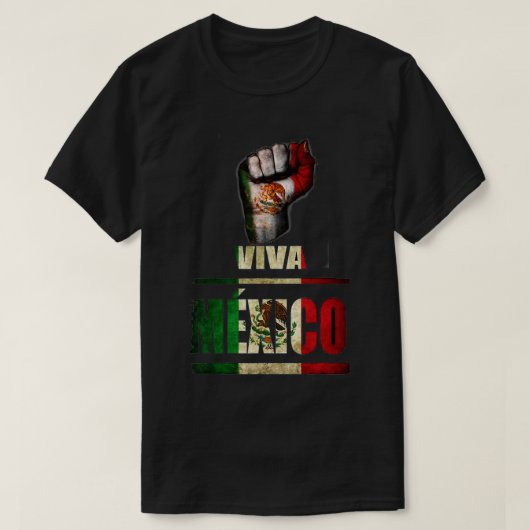 ビバメキシコカブロンズとクリスマスメキシコ Tシャツ (デザイン正面)