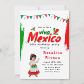 ビバメキシコガール00thバースデーパーティー 招待状 (正面)