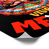 ビバメキシコメキシコ独立記念日メキシコガール ポスター (角)