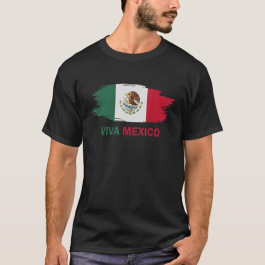 ビバメキシコ国旗の独立記念日2022 Tシャツ (正面)