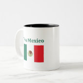 ビバメキシコ国旗 ツートーンマグカップ (正面左)