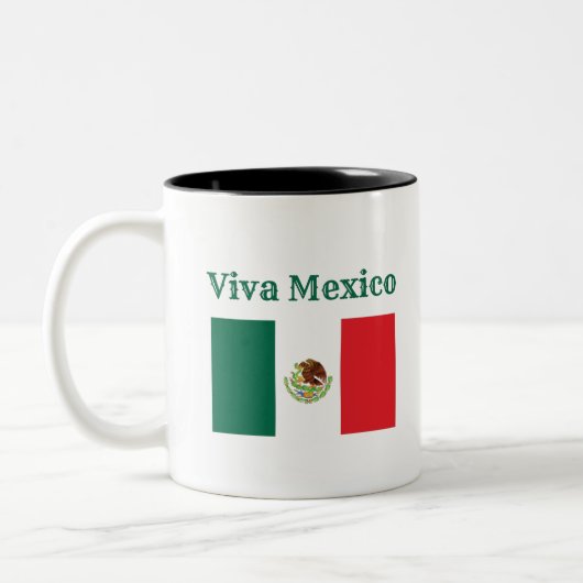 ビバメキシコ国旗 ツートーンマグカップ (左)