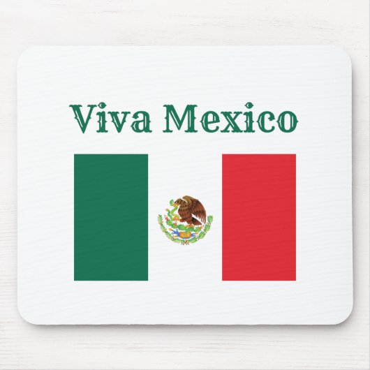 ビバメキシコ国旗 マウスパッド (正面)
