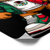 ビバメキシコ国旗Cinco De Mayo Mexica ポスター (角)