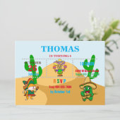 ビバメキシコ誕生日招待状 招待状 (スタンド正面)