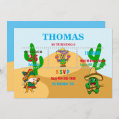 ビバメキシコ誕生日招待状 招待状 (正面/裏面)