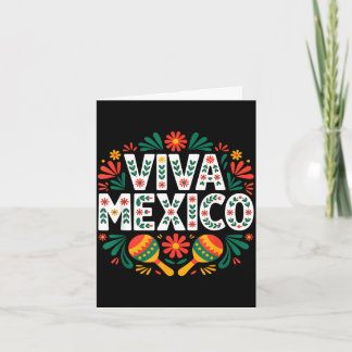 ビバメキシコ カラフル フォークアート メキシコ独立記念日 カード
