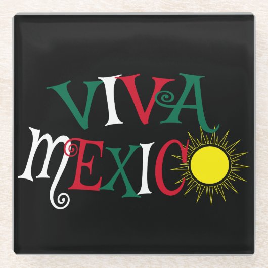 ビバメキシコ ガラスコースター (正面)