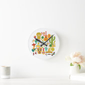 ビバメキシコ ラウンド壁時計 (ホーム)