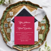 ビバモダンマゼンタサンセットシトラスインスパイア類 招待状