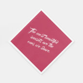 ビバモダンマゼンタビューティフルサンセット引用文 スタンダードランチョンナプキン (角)