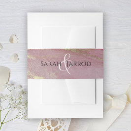 ビバモノグラムのマゼンタ結婚ーズ 招待状ベリーバンド