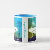 ビバラスベガスシアンブルー結婚ズギフト マグカップ (中央)