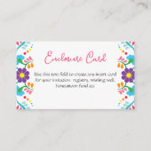 ビバラノビアメキシカンデスペディダバッシュブライダルシャワー エンクロージャーカード (正面)