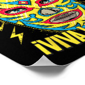 ビバラルチャメキシコブラックウィメンズシンコデマヨメックス ポスター (角)