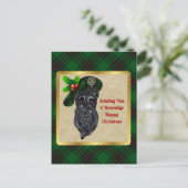 ビバリッジ一族の家紋＆タータン・クリスマス ポストカード (スタンド正面)