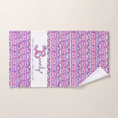 ビバリーの名前意味ハート文字Bタオル バスタオルセット (ハンドタオル)