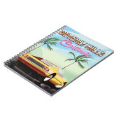 ビバリーヒルズカリフォルニアレトロ旅行ポスター ノートブック (左側)