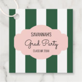 ビバリーヒルズグリーン&ピンクグラードパーティー フェイバータグ (正面)