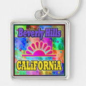ビバリーヒルズサン&パームズキーチェーン キーホルダー (正面)