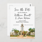 ビバリーヒルズシティホールデイトウォーターカラーを保存 ポストカード (正面/裏面)