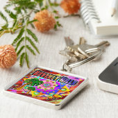 ビバリーヒルズトロピカルフレンズキーチェーン キーホルダー (側面)