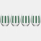 ビバリーヒルズピンク&グリーンバチェロレッテ ステムなしワイングラス (裏面)