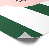 ビバリーヒルズピンク&グリーンブライダルシャワーへようこそ ポスター (角)