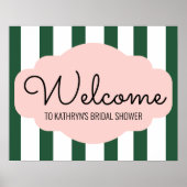 ビバリーヒルズピンク&グリーンブライダルシャワーへようこそ ポスター (正面)