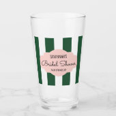 ビバリーヒルズピンク&グリーンブライダルシャワー タンブラーグラス (正面)