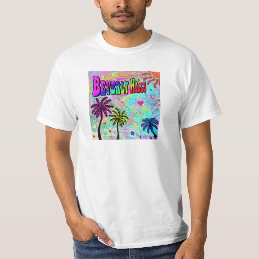 ビバリーヒルズ鮮やかなロマンスTシャツ Tシャツ (正面)