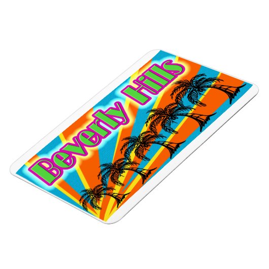 ビバリーヒルズ5パームツリーズマグネット マグネット (左側)