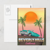 ビバリーヒルズ カリフォルニア ポストカード (正面/裏面)